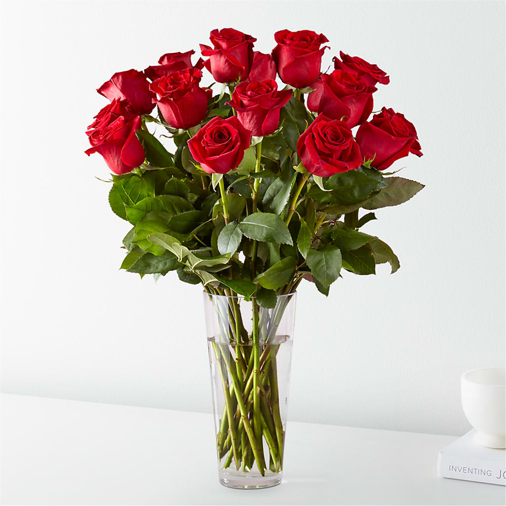 Long Stem Red Rose Bouquet – R & J BLOOMS, Rowlett TX