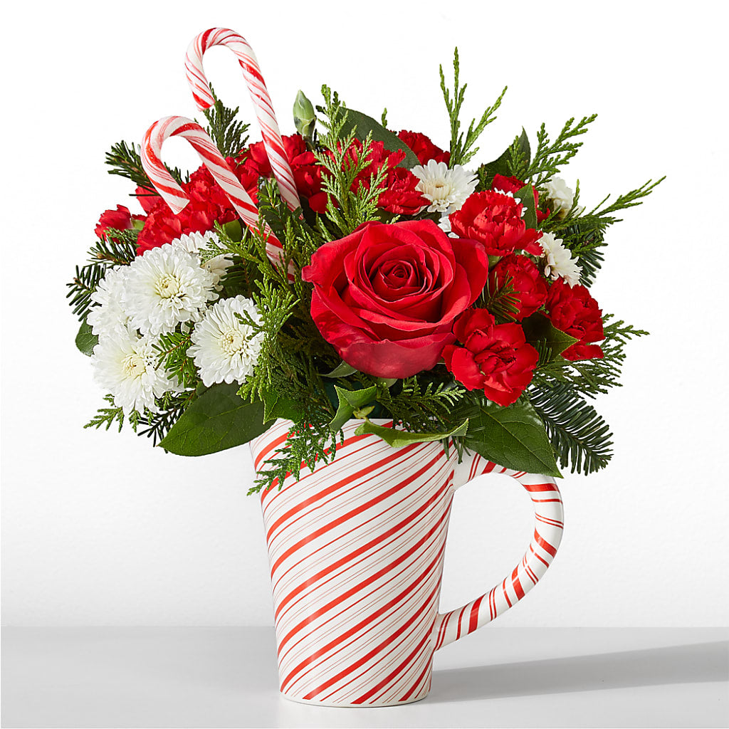 Peppermint Swirl Mug – R & J BLOOMS, Rowlett TX