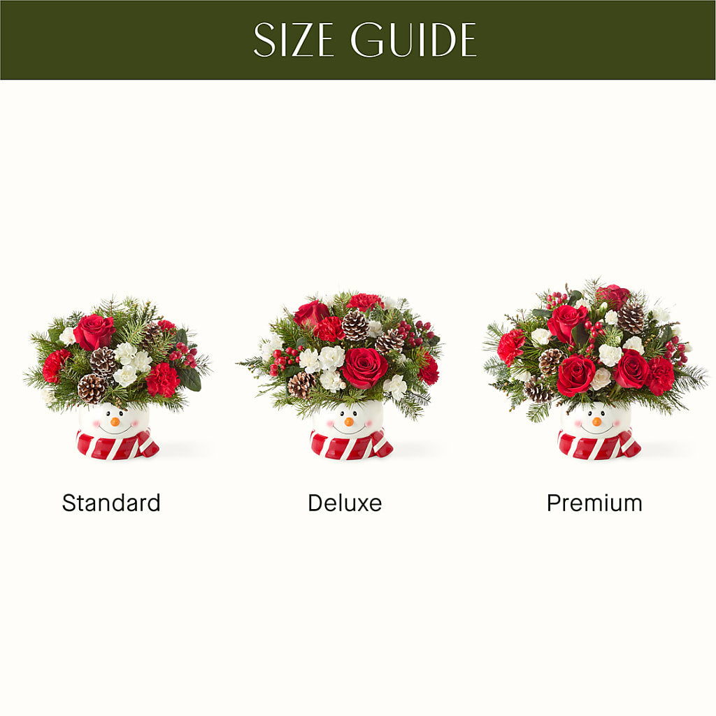 Jolly Snowman Bouquet – R & J BLOOMS, Rowlett TX
