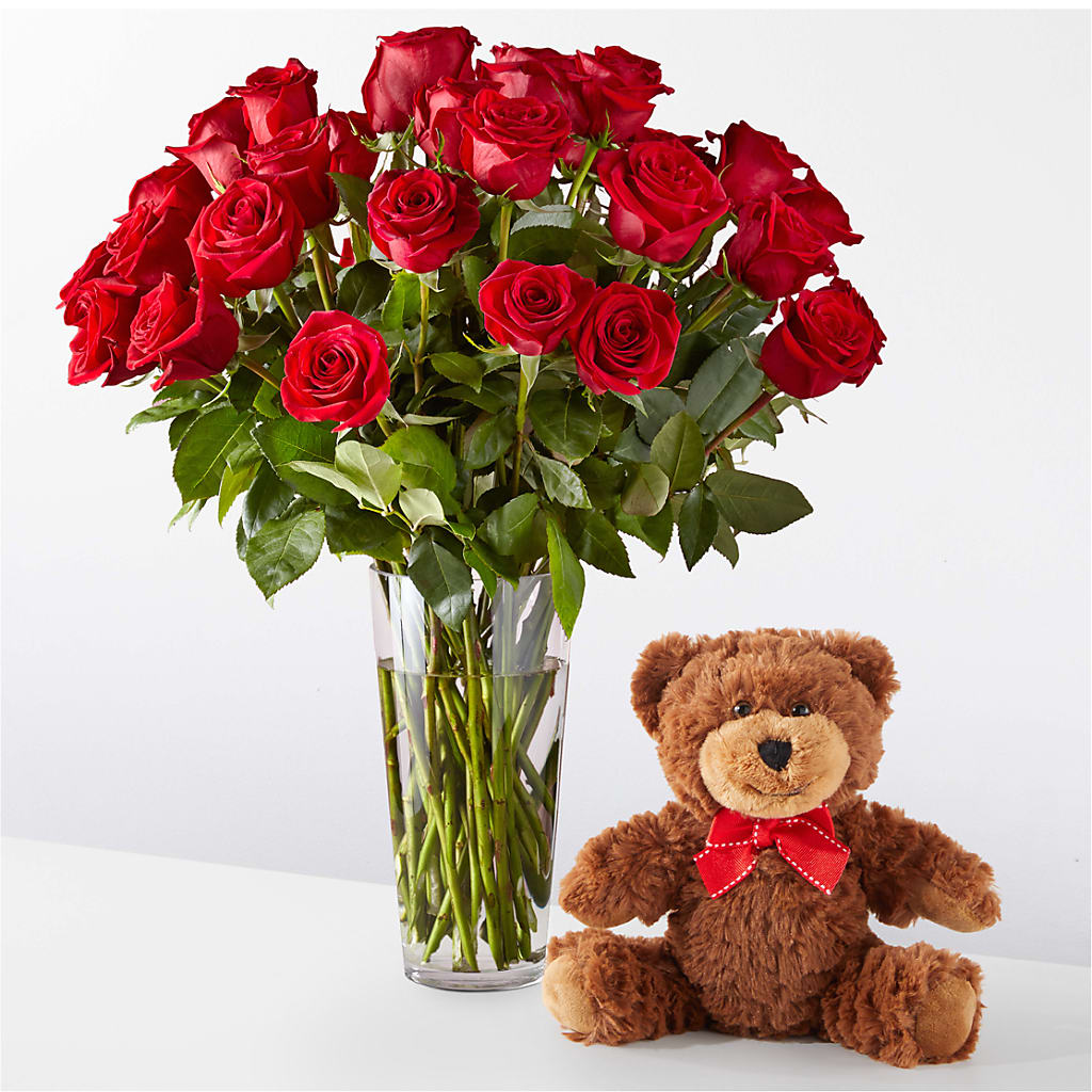 Romantic Long Stem Red Rose Bouquet Bundles – R & J BLOOMS, Rowlett TX