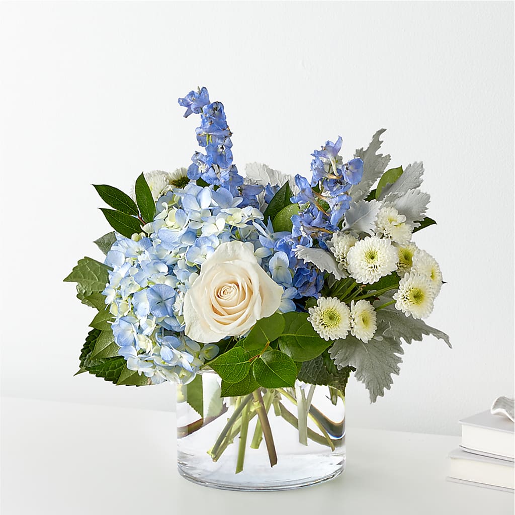 Clear Skies Bouquet – R & J BLOOMS, Rowlett TX