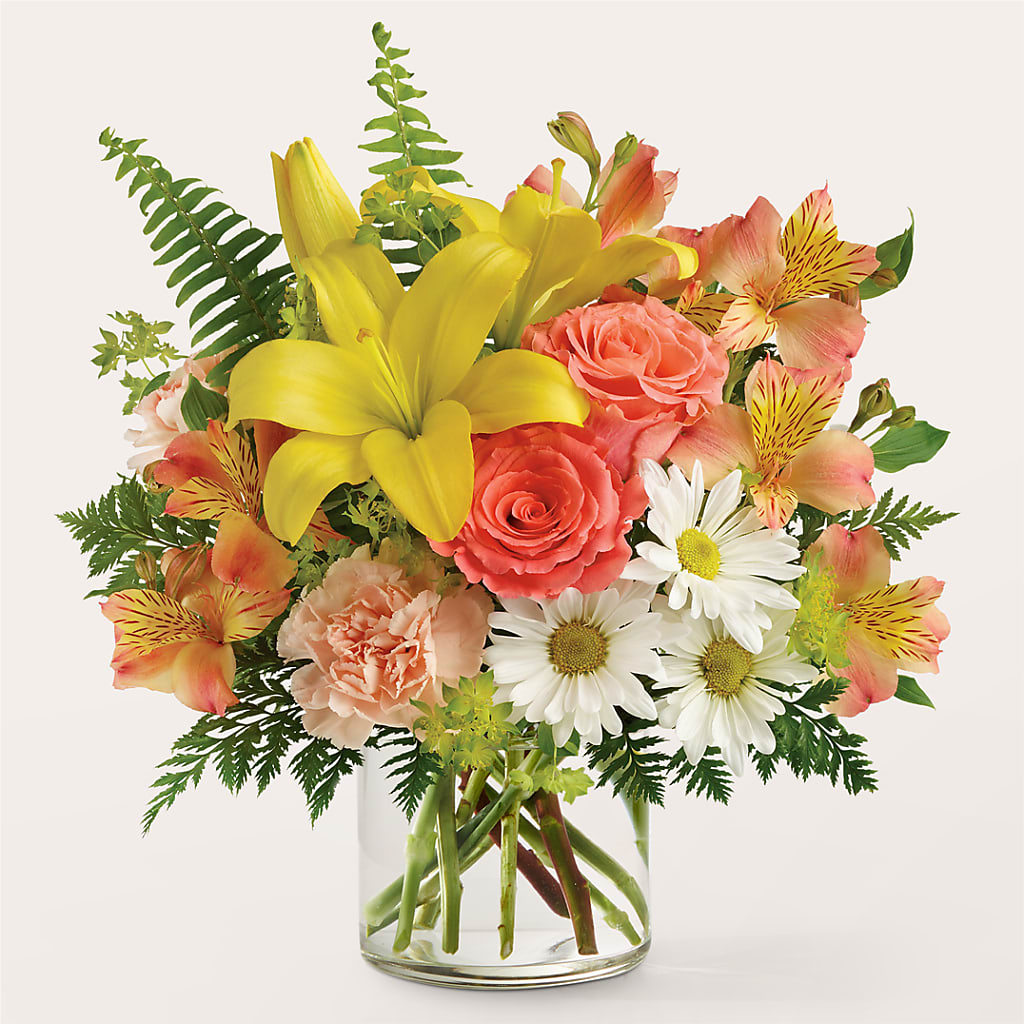 Sunset Strip Bouquet – R & J BLOOMS, Rowlett TX