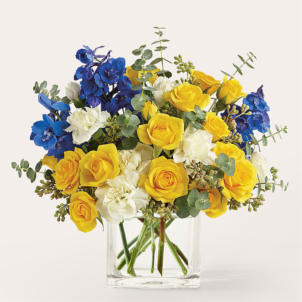 Sparkling Citrine Bouquet – R & J BLOOMS, Rowlett TX