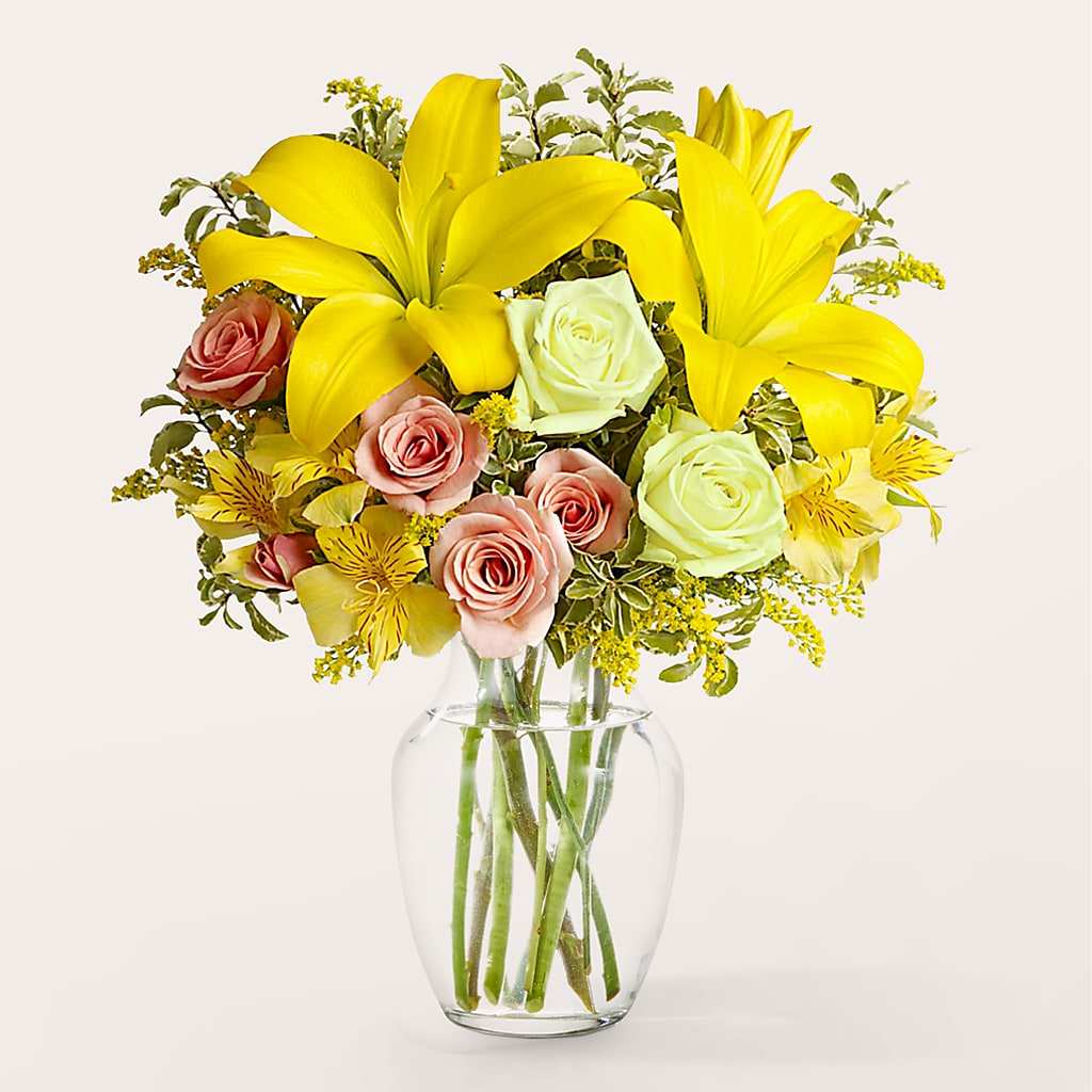 Sunburst Bouquet – R & J BLOOMS, Rowlett TX