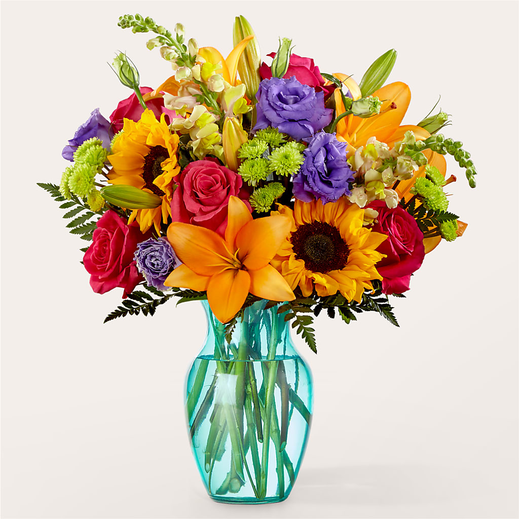 Double Rainbow Bouquet – R & J BLOOMS, Rowlett TX