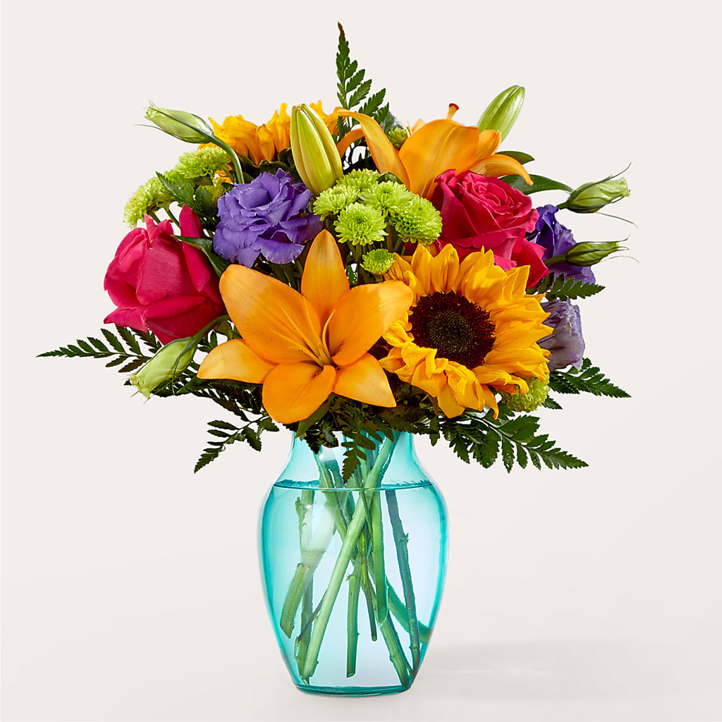 Double Rainbow Bouquet – R & J BLOOMS, Rowlett TX