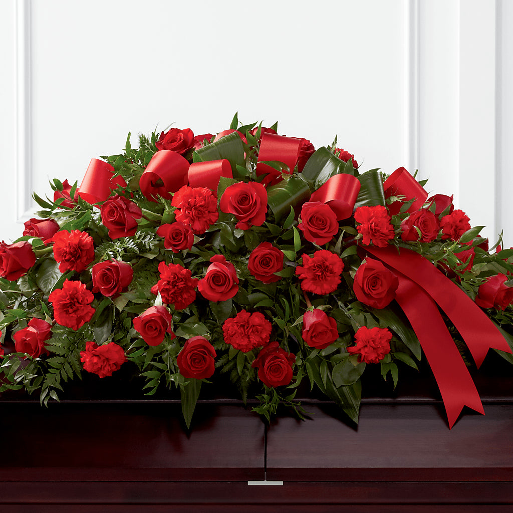 Tribute of Life Casket Spray – R & J BLOOMS, Rowlett TX