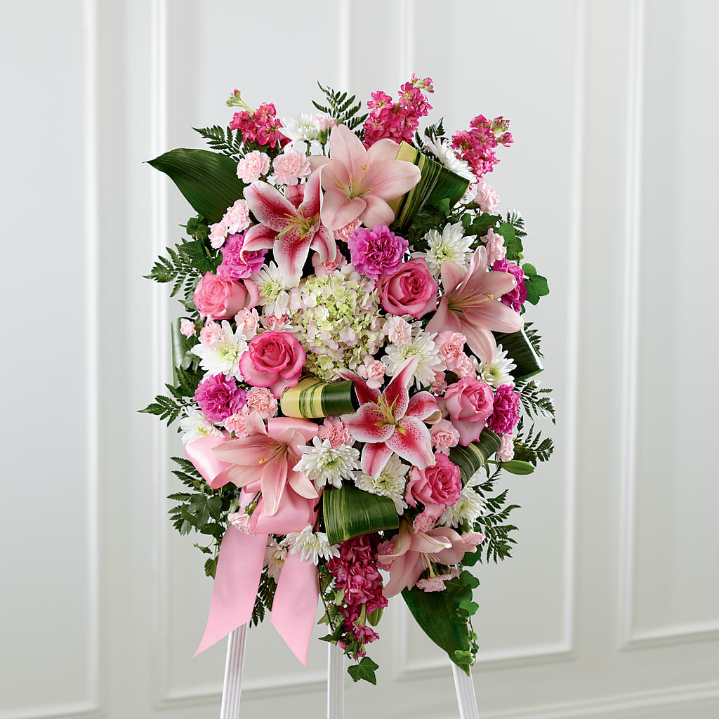 Comforting Standing Spray – R & J BLOOMS, Rowlett TX