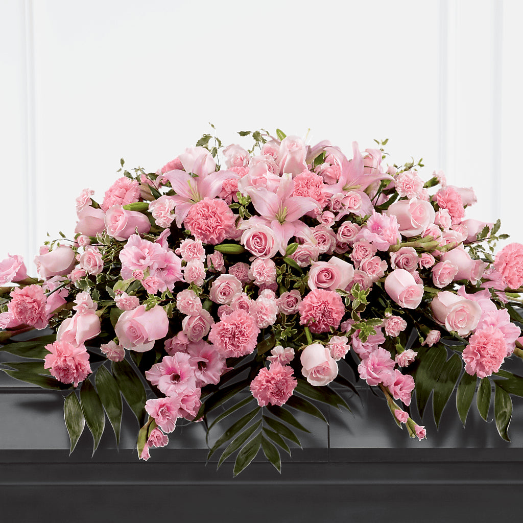 Garden of Comfort Casket Spray (Standard) – R & J BLOOMS, Rowlett TX
