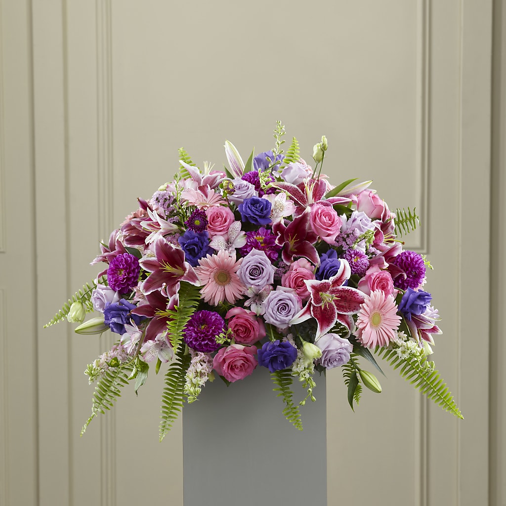 Fare Thee Well Pedestal – R & J BLOOMS, Rowlett TX