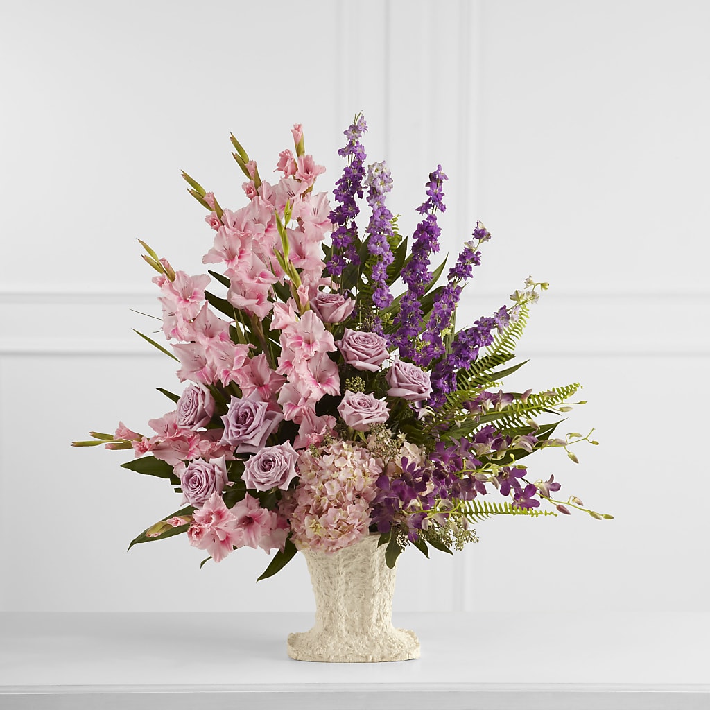 Flowing Garden Arrangement – R & J BLOOMS, Rowlett TX