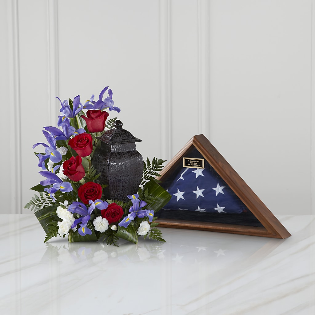 Patriotic Tribute Arrangement – R & J BLOOMS, Rowlett TX