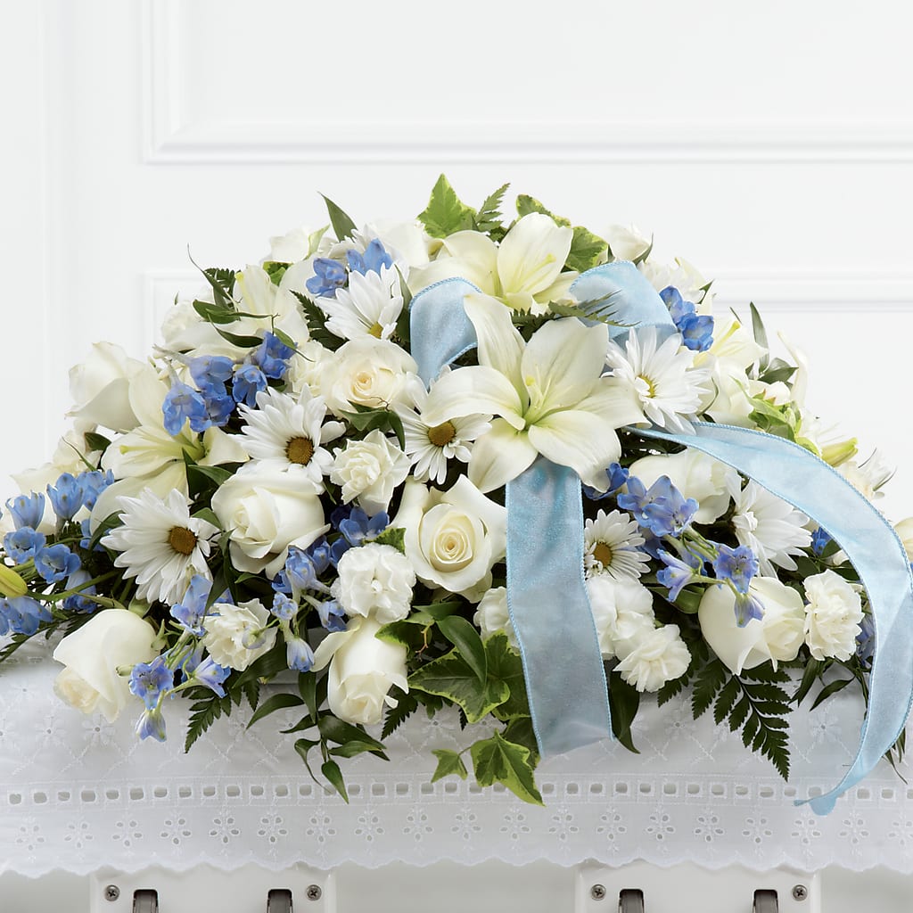 Tender Treasure Casket Spray – R & J BLOOMS, Rowlett TX