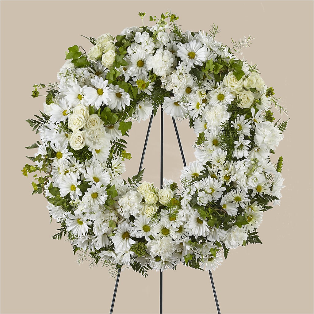 Faithful Wishes Wreath – R & J BLOOMS, Rowlett TX