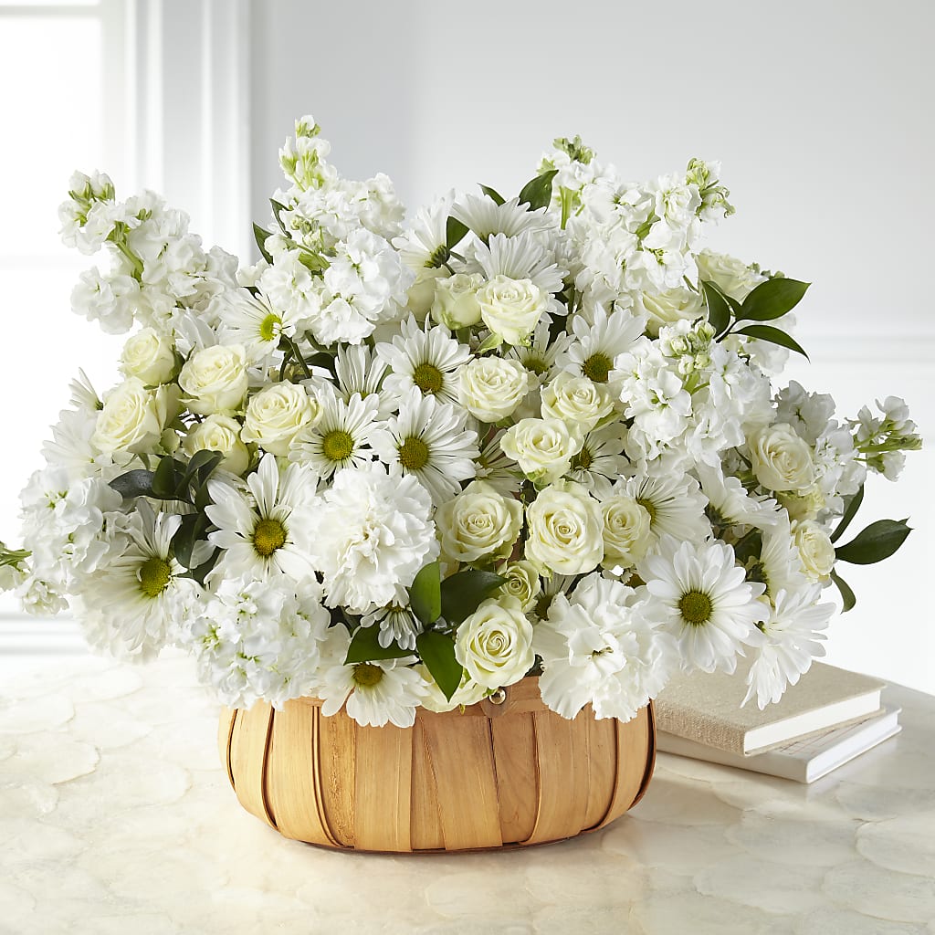 Graceful Garden Basket – R & J BLOOMS, Rowlett TX