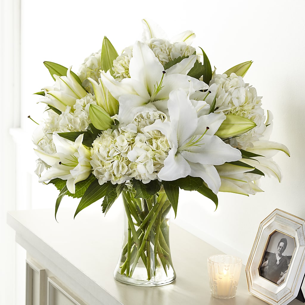 Compassionate Lily Bouquet – R & J BLOOMS, Rowlett TX
