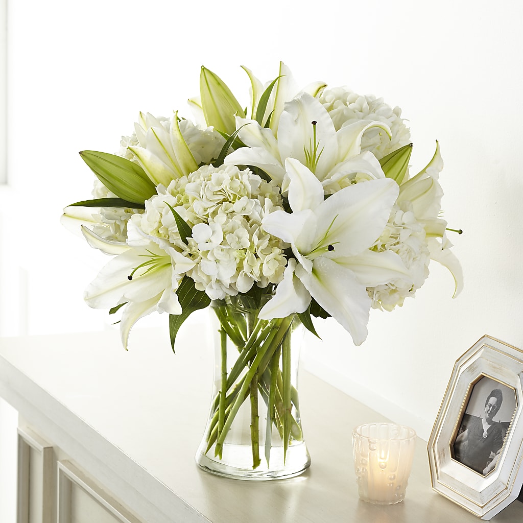 Compassionate Lily Bouquet – R & J BLOOMS, Rowlett TX