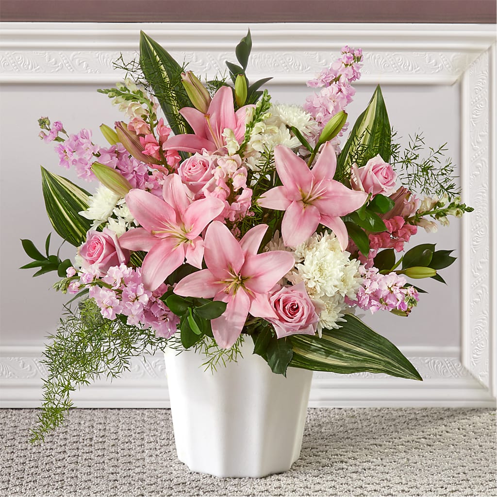 Simply Serene Floor Basket – R & J BLOOMS, Rowlett TX