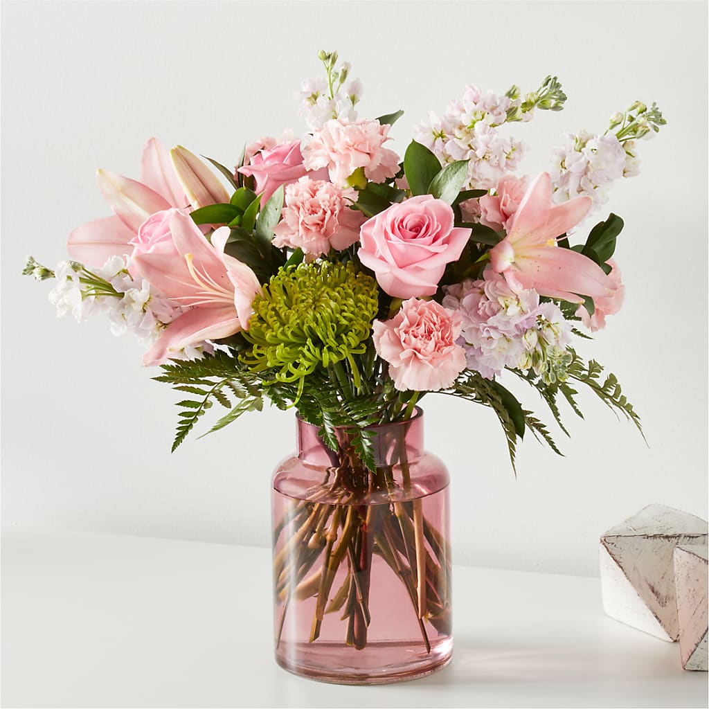 Pretty in Pink Bouquet – R & J BLOOMS, Rowlett TX