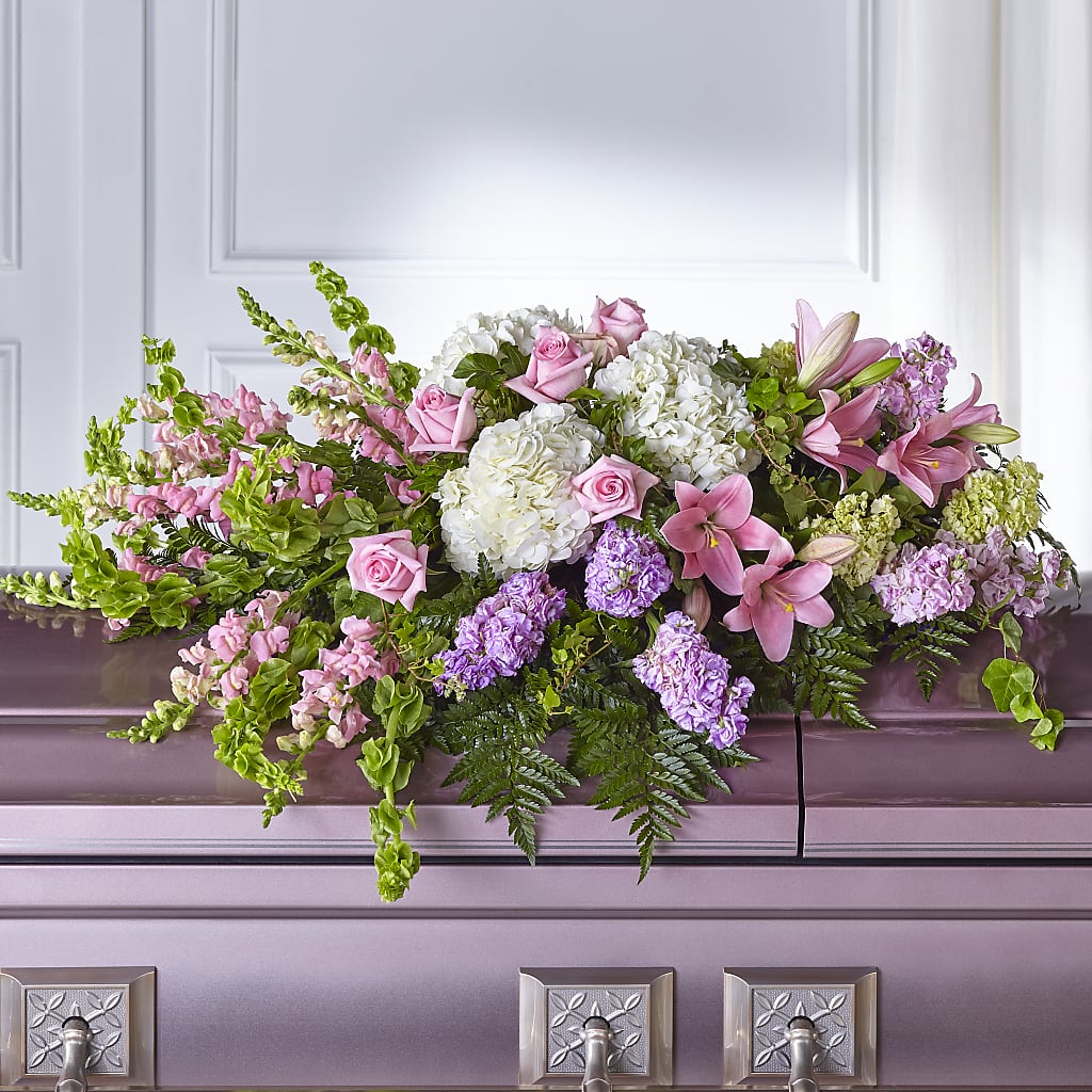 Life's Gratitude Casket Spray – R & J BLOOMS, Rowlett TX