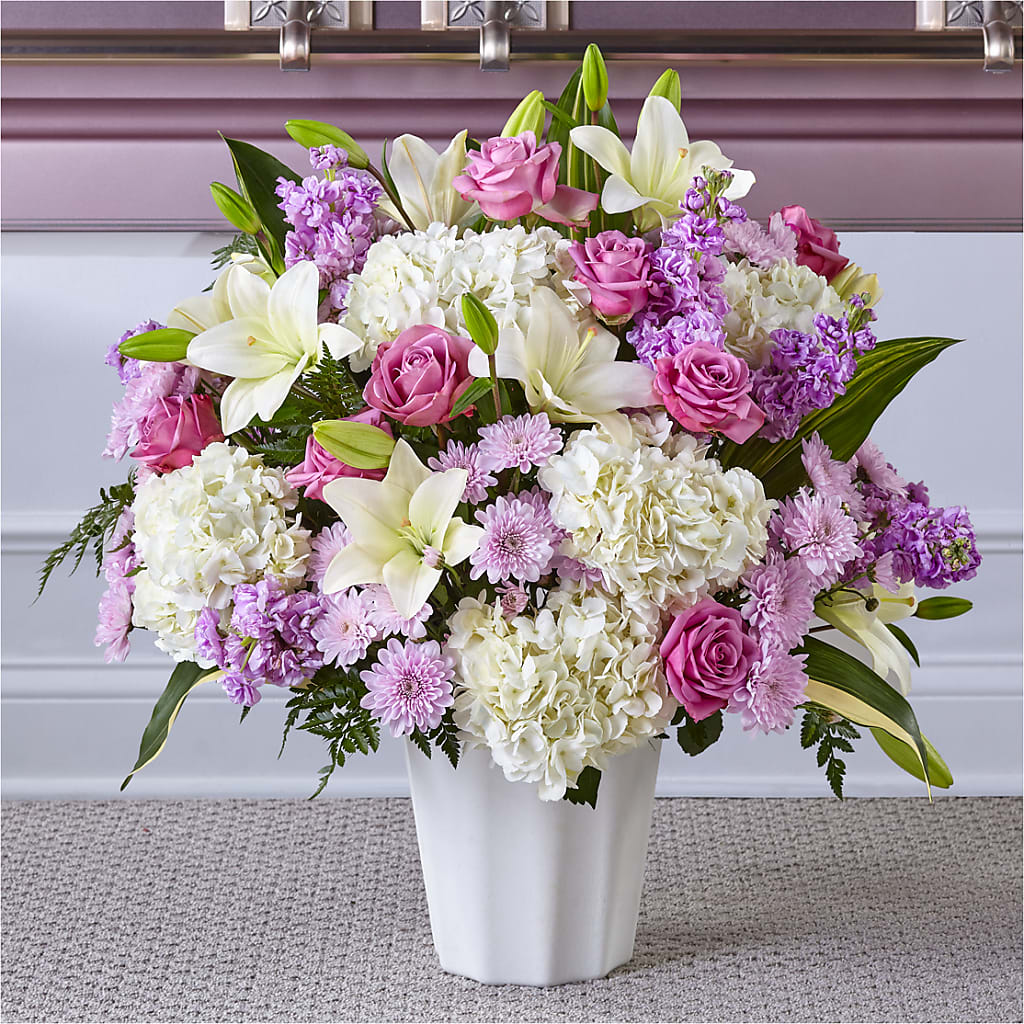 Heaven Sent Floor Basket – R & J BLOOMS, Rowlett TX