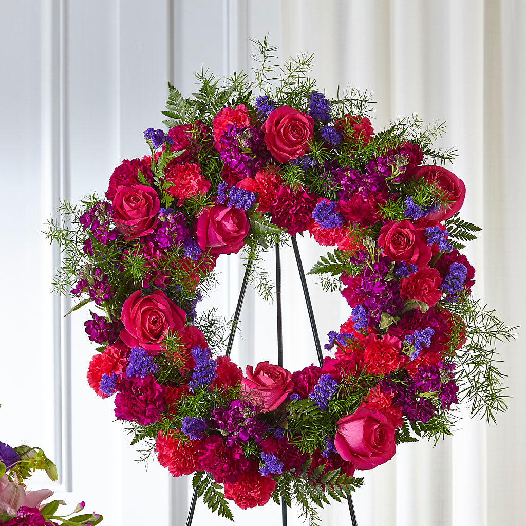 Calming Colors Wreath – R & J BLOOMS, Rowlett TX