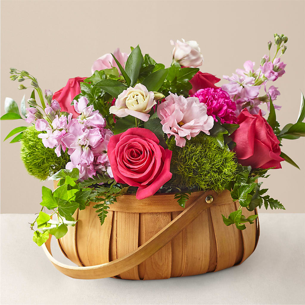Radiance in Bloom Basket – R & J BLOOMS, Rowlett TX