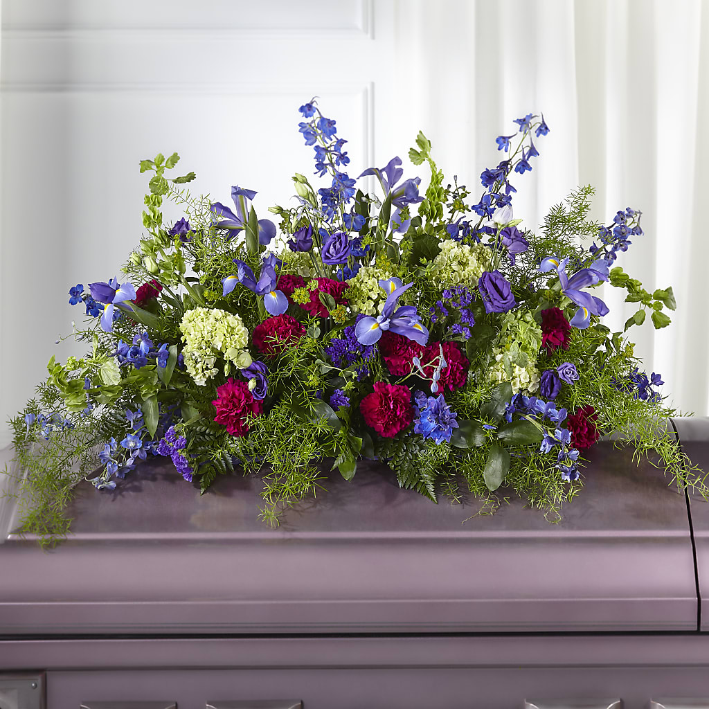Always Treasured Casket Spray – R & J BLOOMS, Rowlett TX