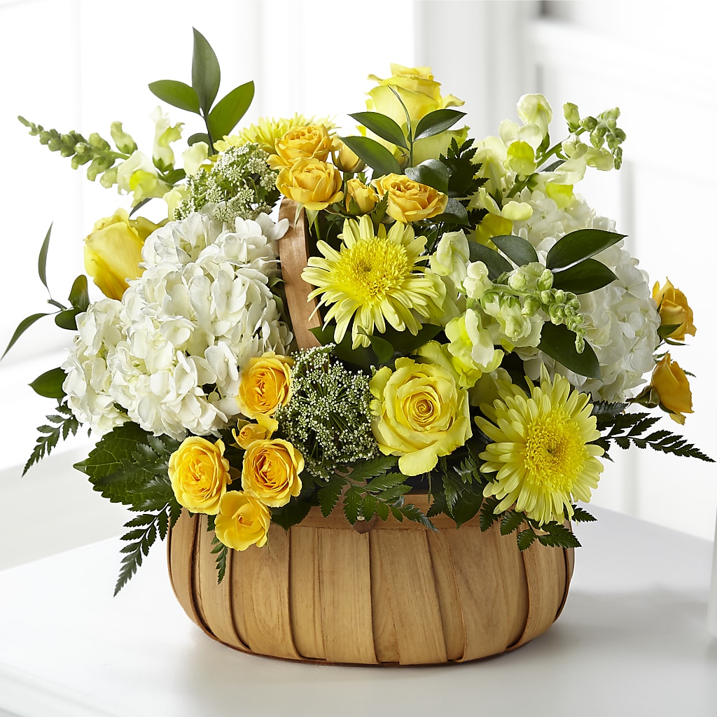 Rustic Remembrance Basket – R & J BLOOMS, Rowlett TX