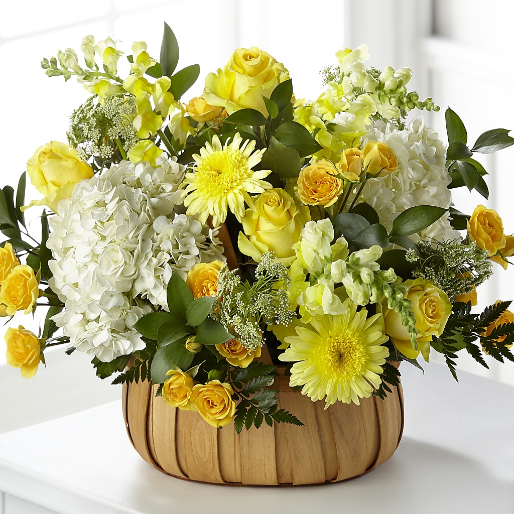 Rustic Remembrance Basket – R & J BLOOMS, Rowlett TX
