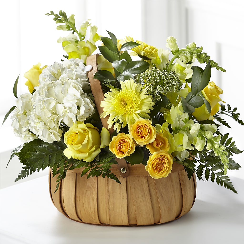 Rustic Remembrance Basket – R & J BLOOMS, Rowlett TX