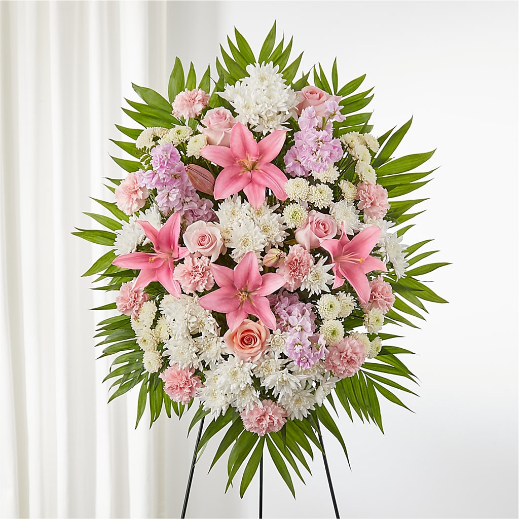 Offering Solace Standing Spray – R & J BLOOMS, Rowlett TX