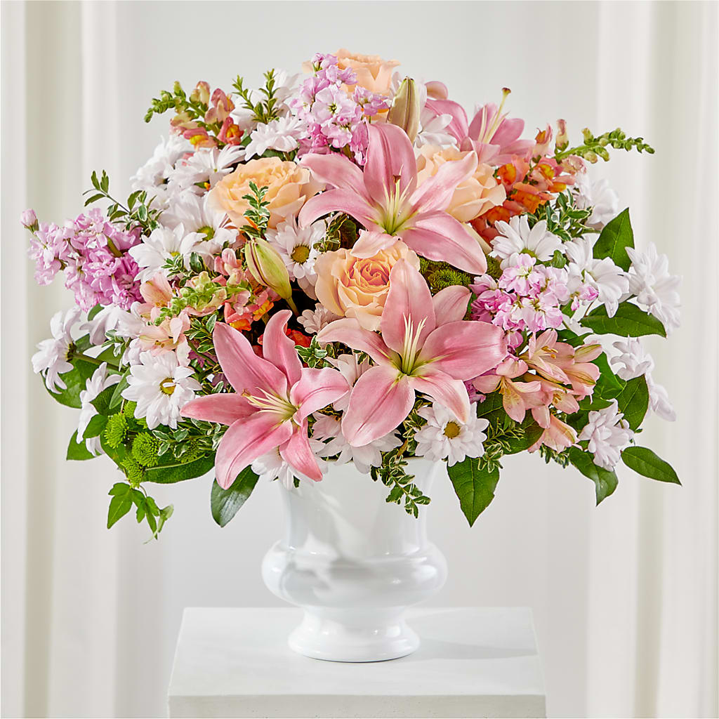 Heartfelt Gesture Urn Arrangement – R & J BLOOMS, Rowlett TX