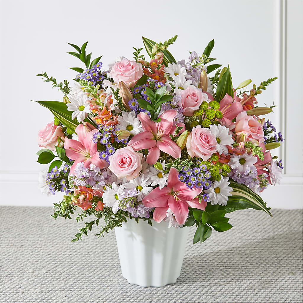Abundant Compassion Floor Basket – R & J BLOOMS, Rowlett TX