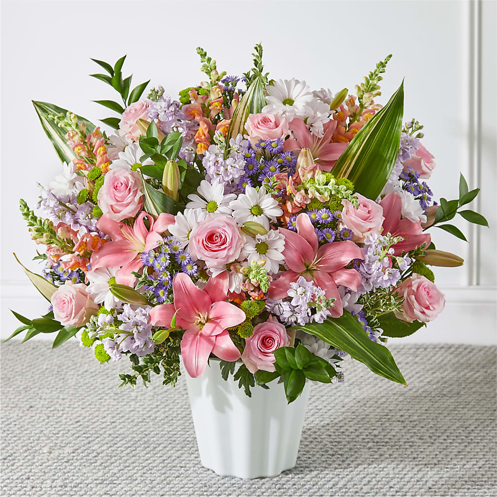 Abundant Compassion Floor Basket – R & J BLOOMS, Rowlett TX