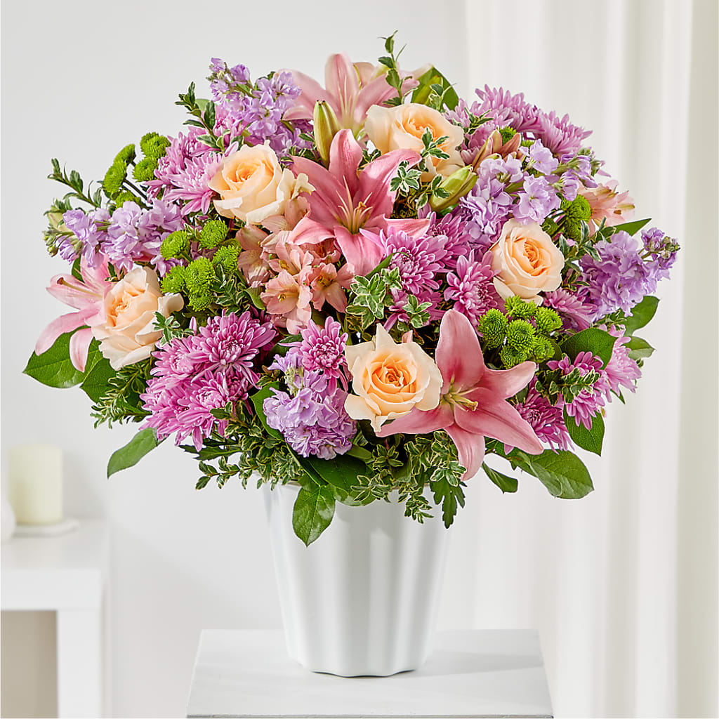 Supportive Embrace Tabletop Basket – R & J BLOOMS, Rowlett TX