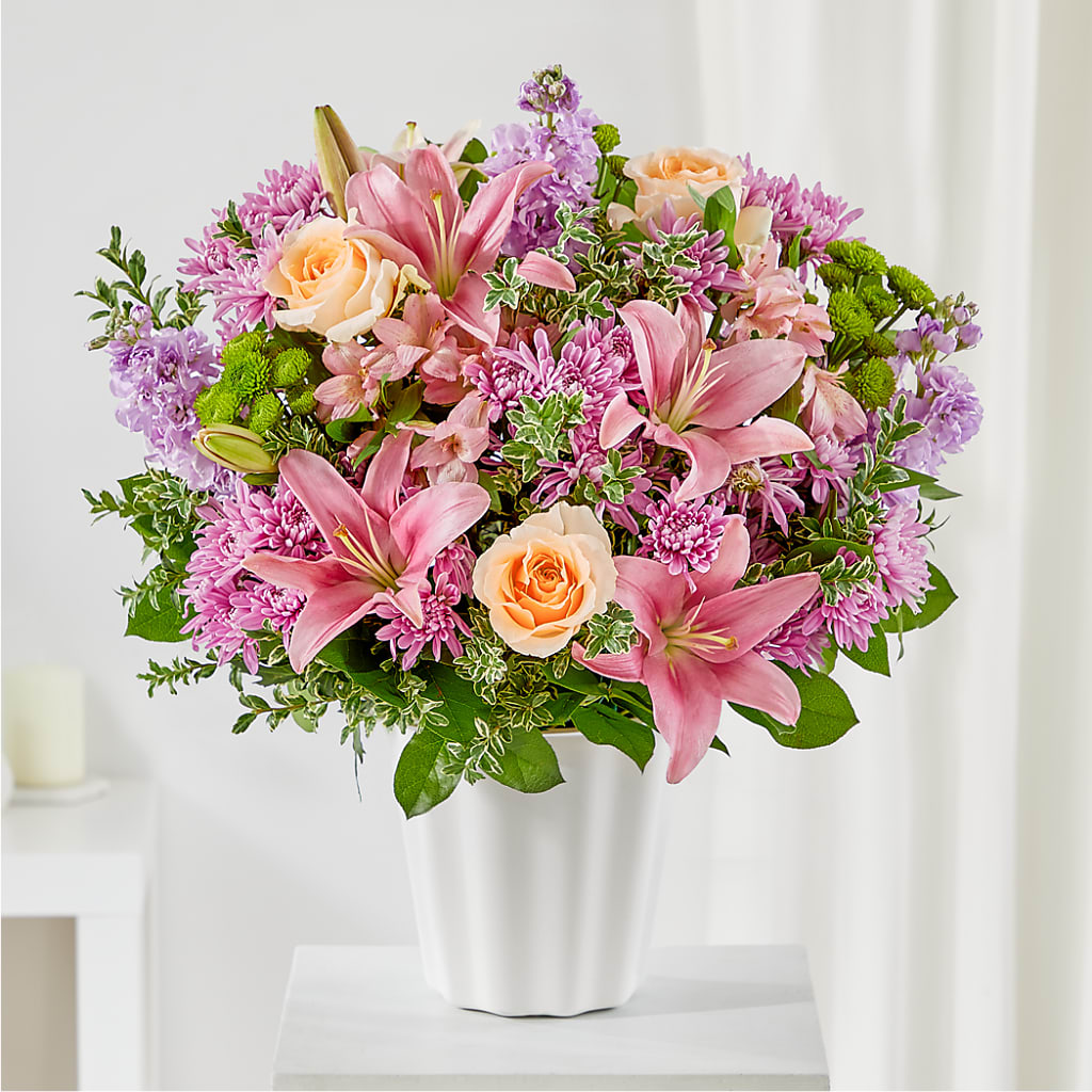 Supportive Embrace Tabletop Basket – R & J BLOOMS, Rowlett TX