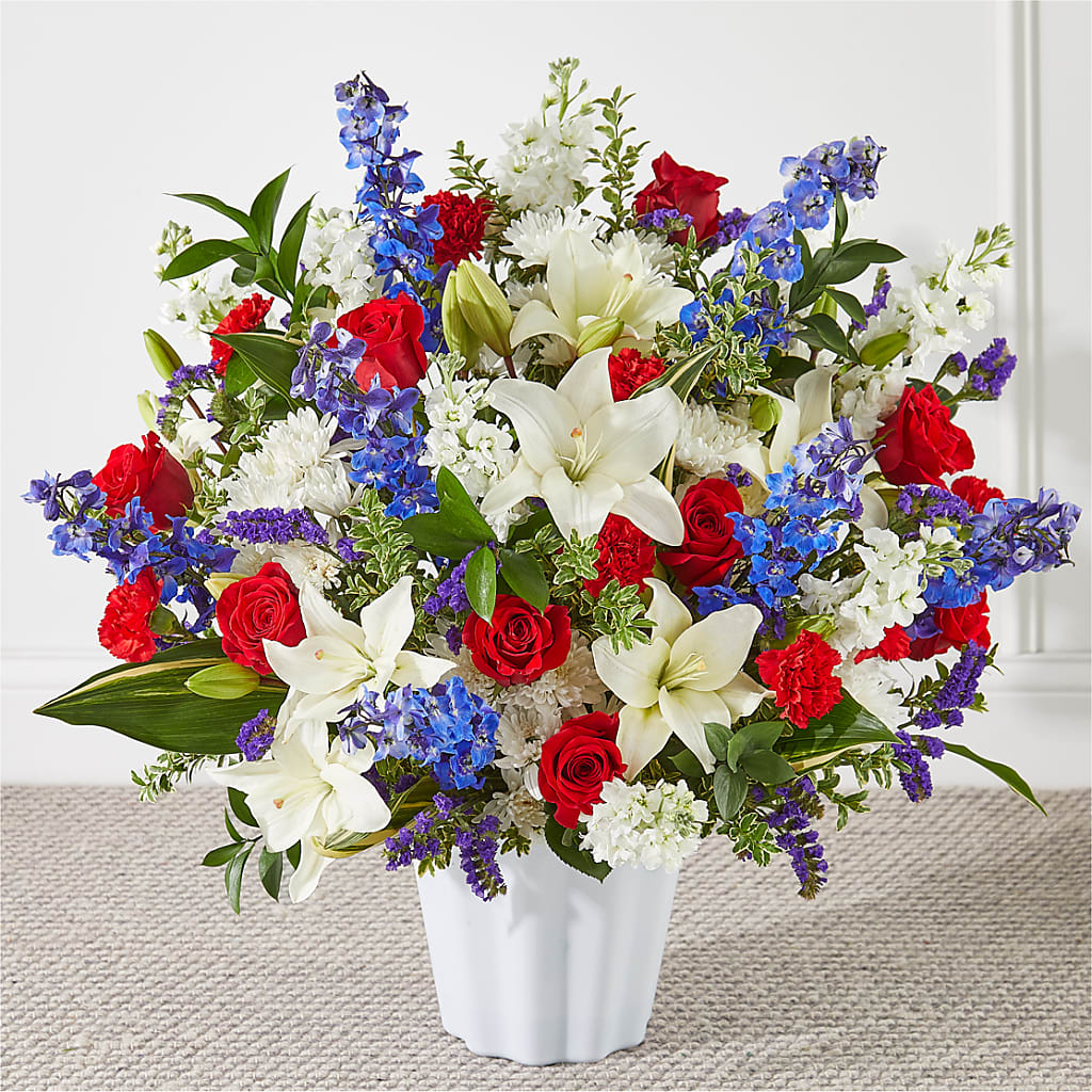 Consoled Floor Basket – R & J BLOOMS, Rowlett TX