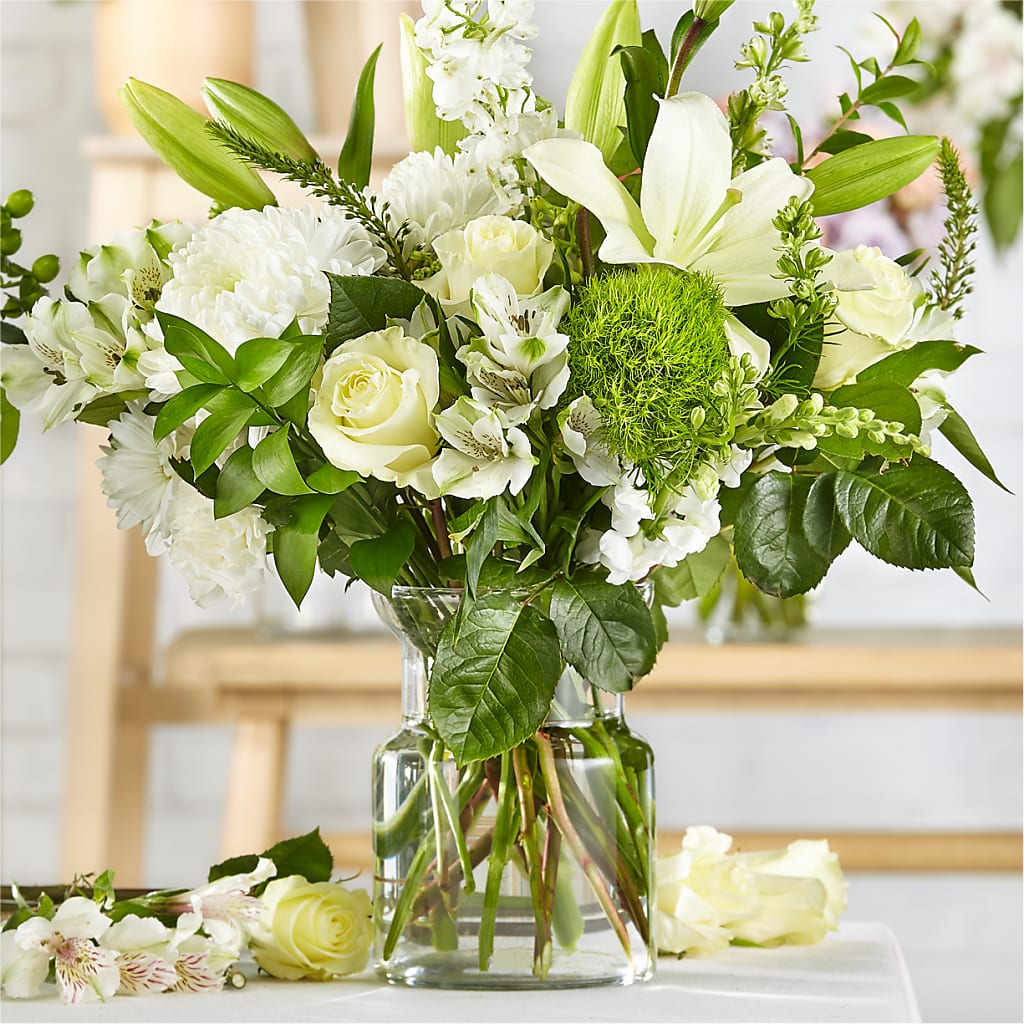 Classic Ivory – A Florist Original – R & J BLOOMS, Rowlett TX
