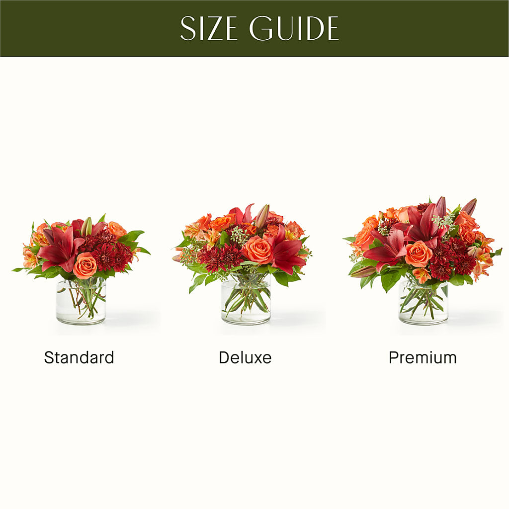 Crimson Leaves Bouquet – R & J BLOOMS, Rowlett TX
