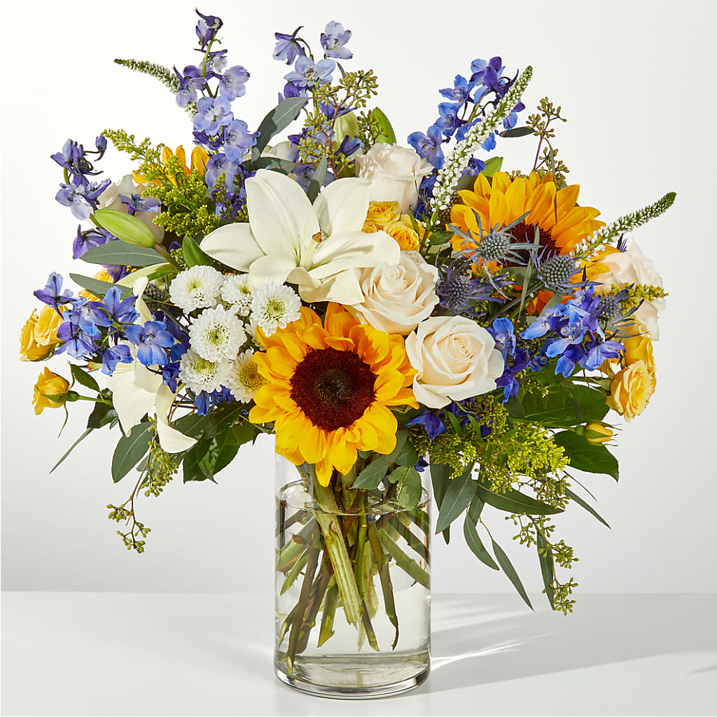 Wonderfully Sunny Bouquet – R & J BLOOMS, Rowlett TX