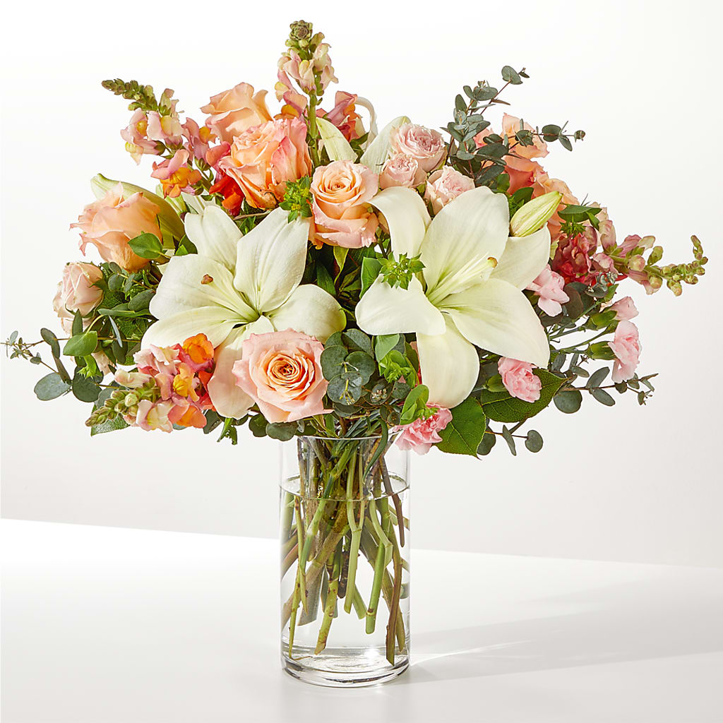 Grapefruit Splash Bouquet – R & J BLOOMS, Rowlett TX