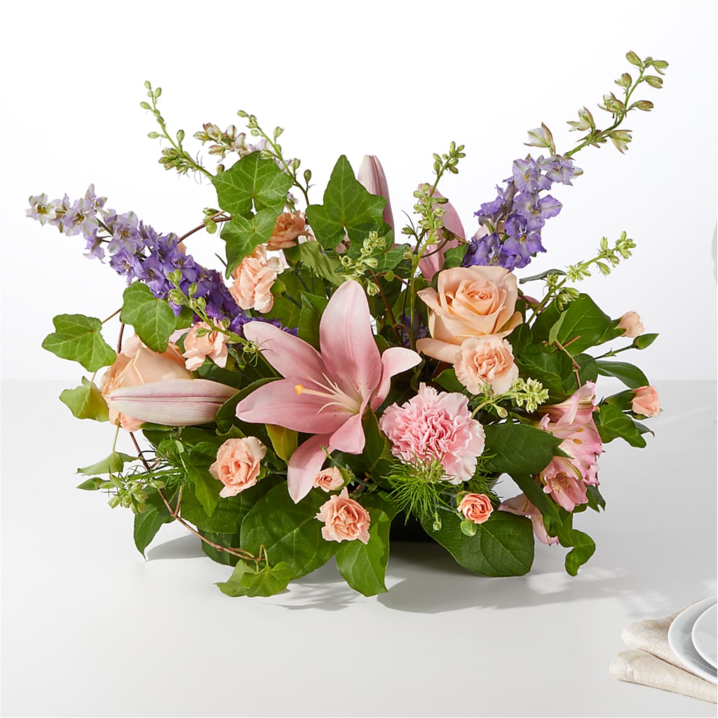 Blossom Time Centerpiece – R & J BLOOMS, Rowlett TX
