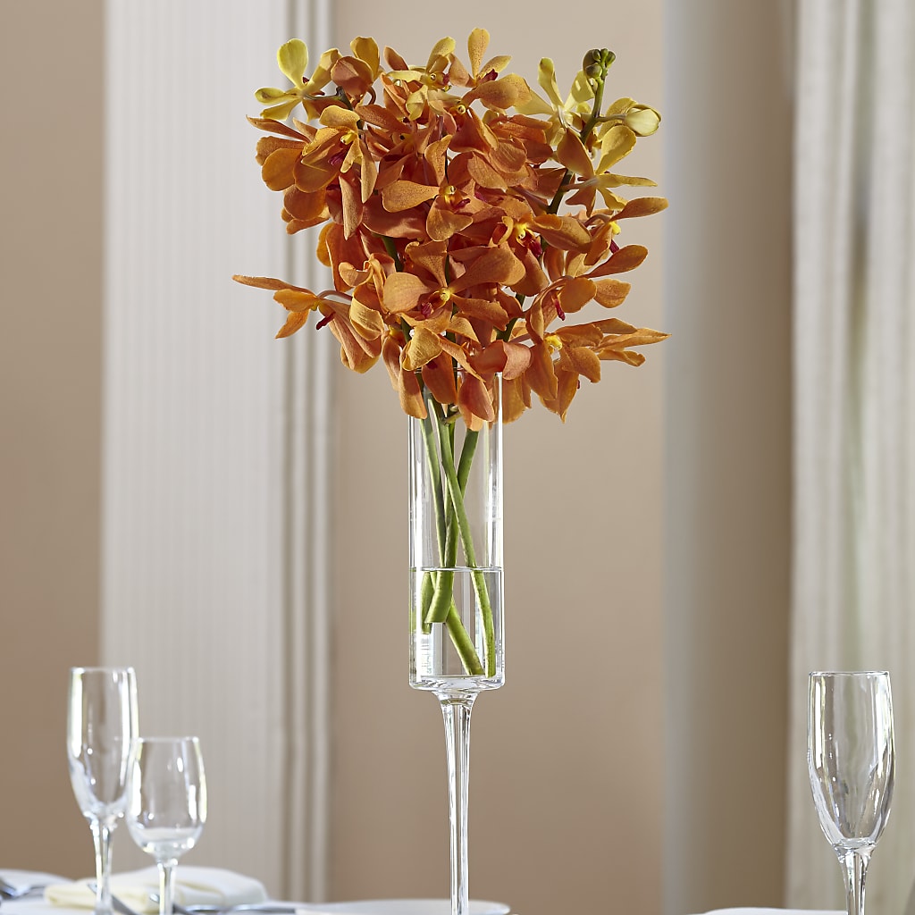 Orange Mokara Bouquet – R & J BLOOMS, Rowlett TX