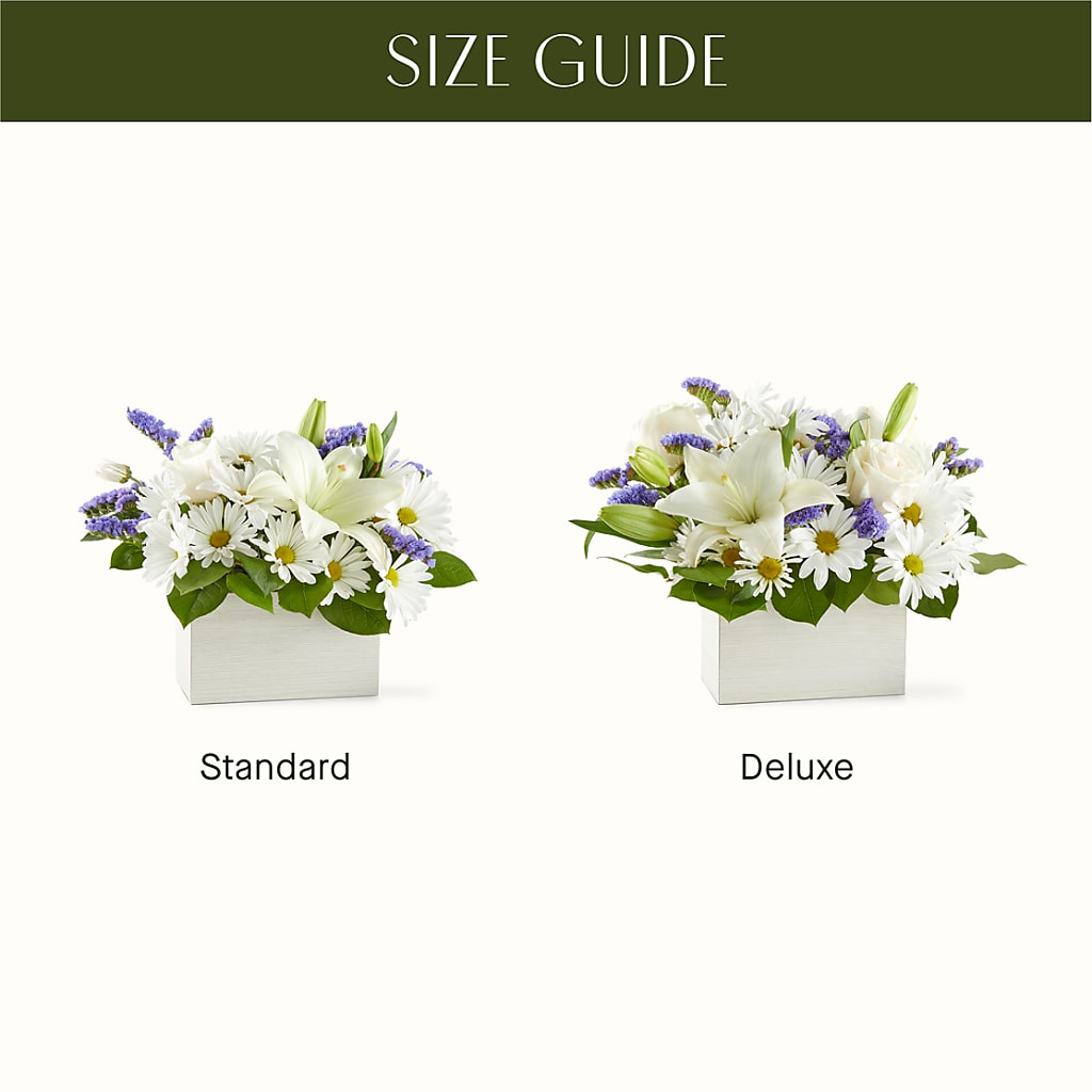 Beyond Blue Box Bouquet – R & J BLOOMS, Rowlett TX