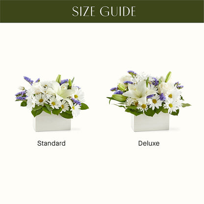 Beyond Blue Box Bouquet – R & J BLOOMS, Rowlett TX