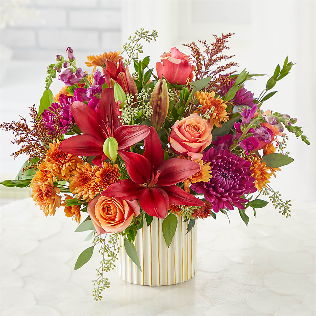 Burgundy Landscape Bouquet – R & J BLOOMS, Rowlett TX