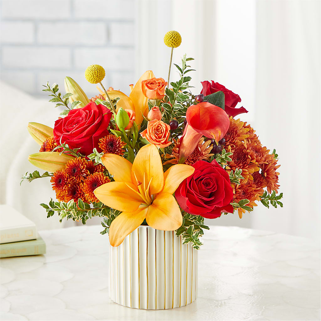 Scarlet Skies Bouquet – R & J BLOOMS, Rowlett TX