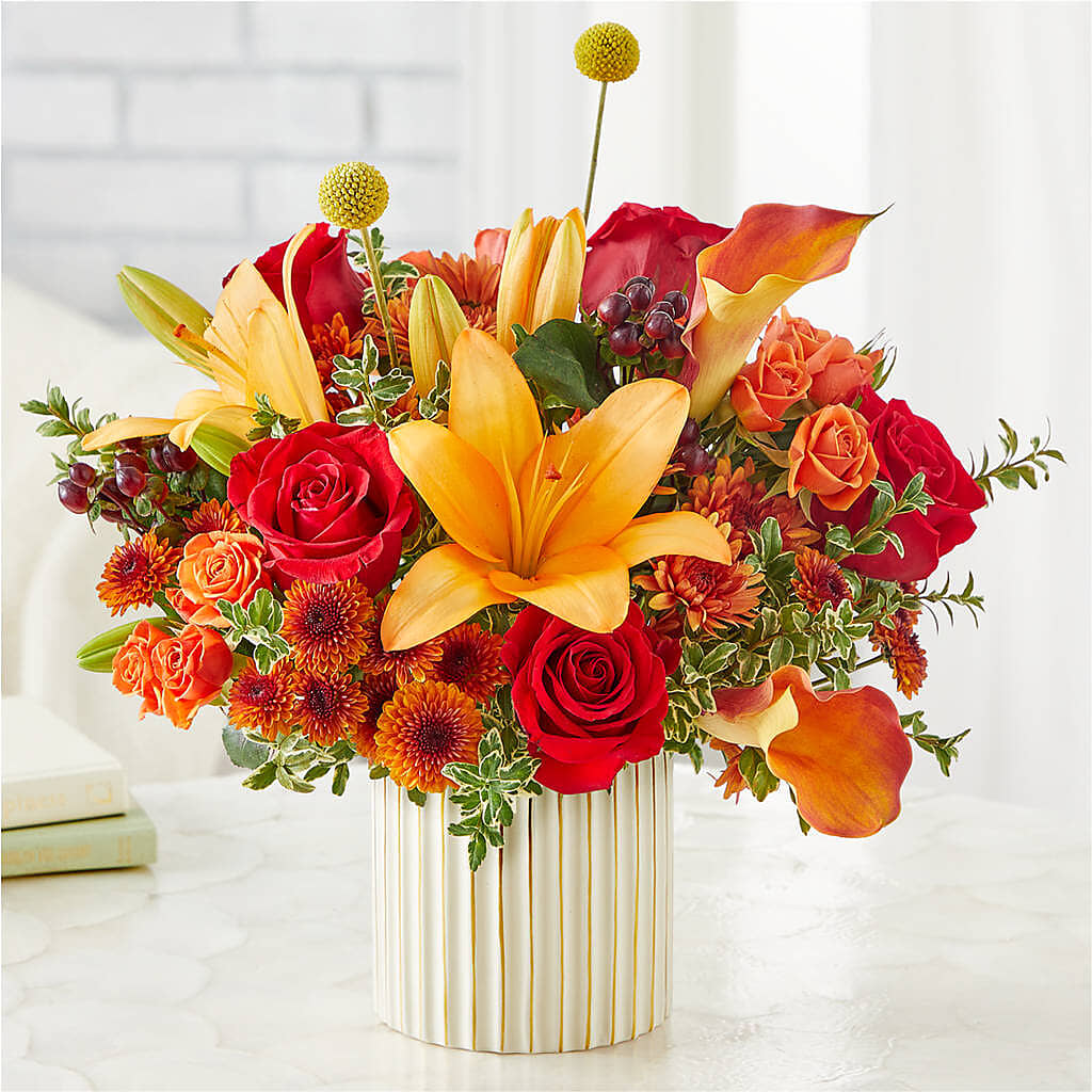 Scarlet Skies Bouquet – R & J BLOOMS, Rowlett TX