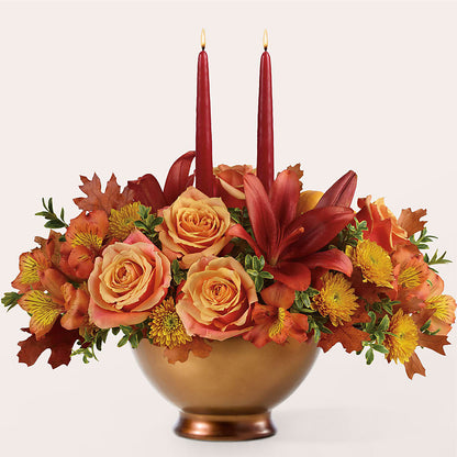 Harvest Table Centerpiece – R & J BLOOMS, Rowlett TX